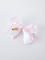 Back to School Yellow Pencil Bow Hair Clip 6.25 Inch by Rylee Faith Designs at Everetts Place