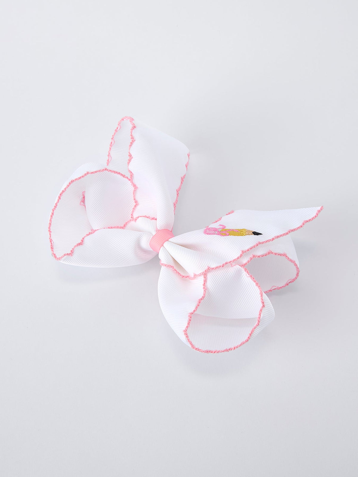 Back to School Yellow Pencil Bow Hair Clip 6.25 Inch by Rylee Faith Designs at Everetts Place