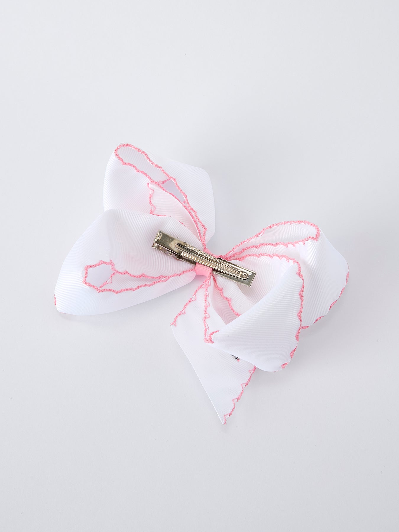 Rylee Faith Designs 6.25 inch yellow pencil bow hair clip, featuring a bright yellow pencil design, ideal for back to school.