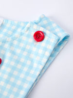 July 4th Plaid Boys Romper Flag Embroidery by Rylee Faith Designs at Everetts Place