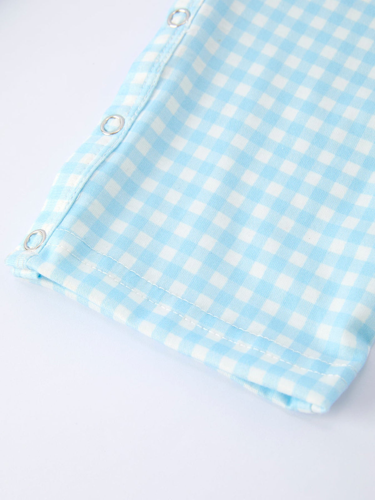 July 4th Plaid Boys Romper Flag Embroidery by Rylee Faith Designs at Everetts Place