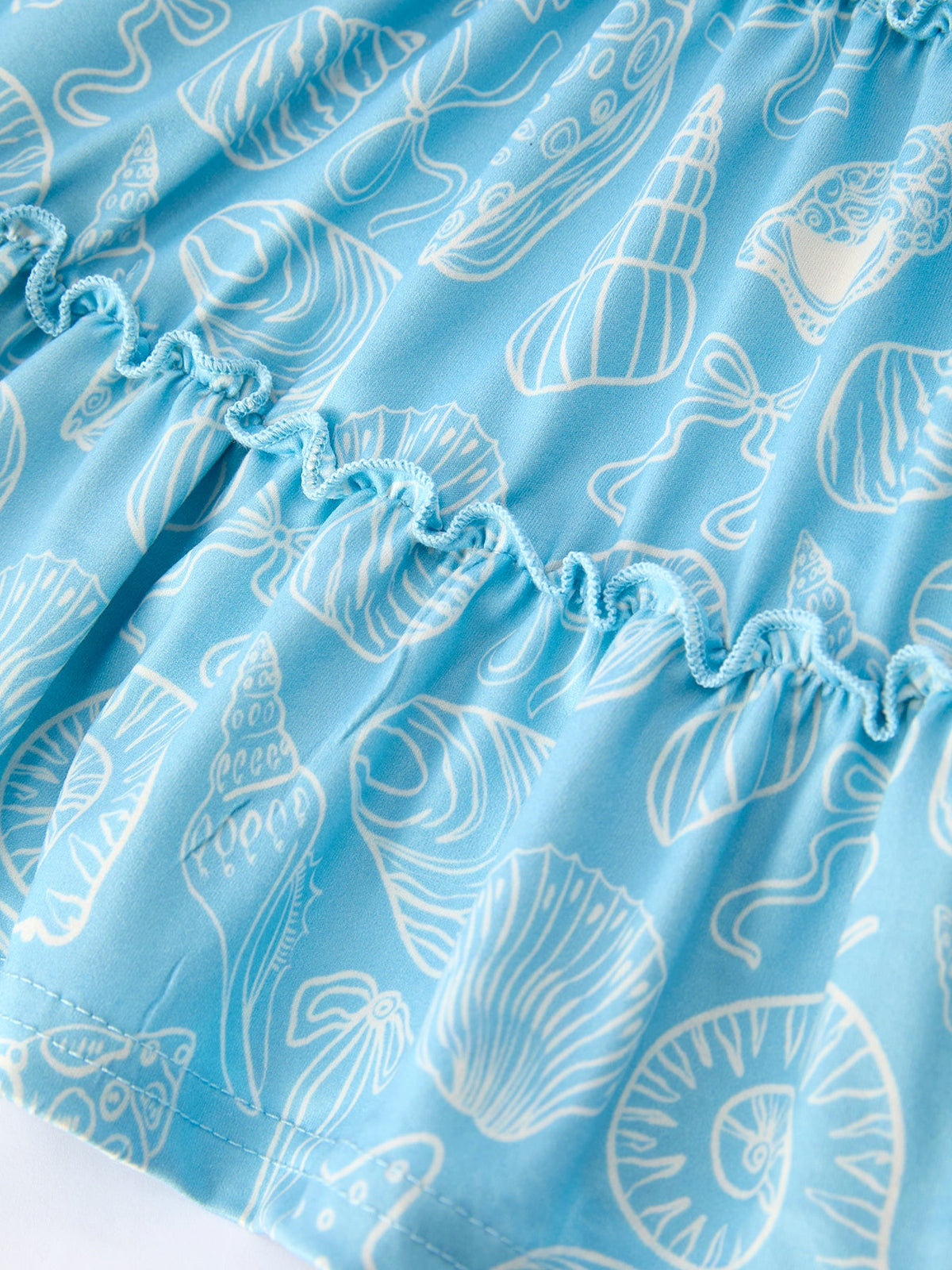 Spring Ocean  Girls Strap Dress by Rylee Faith Designs at Everetts Place