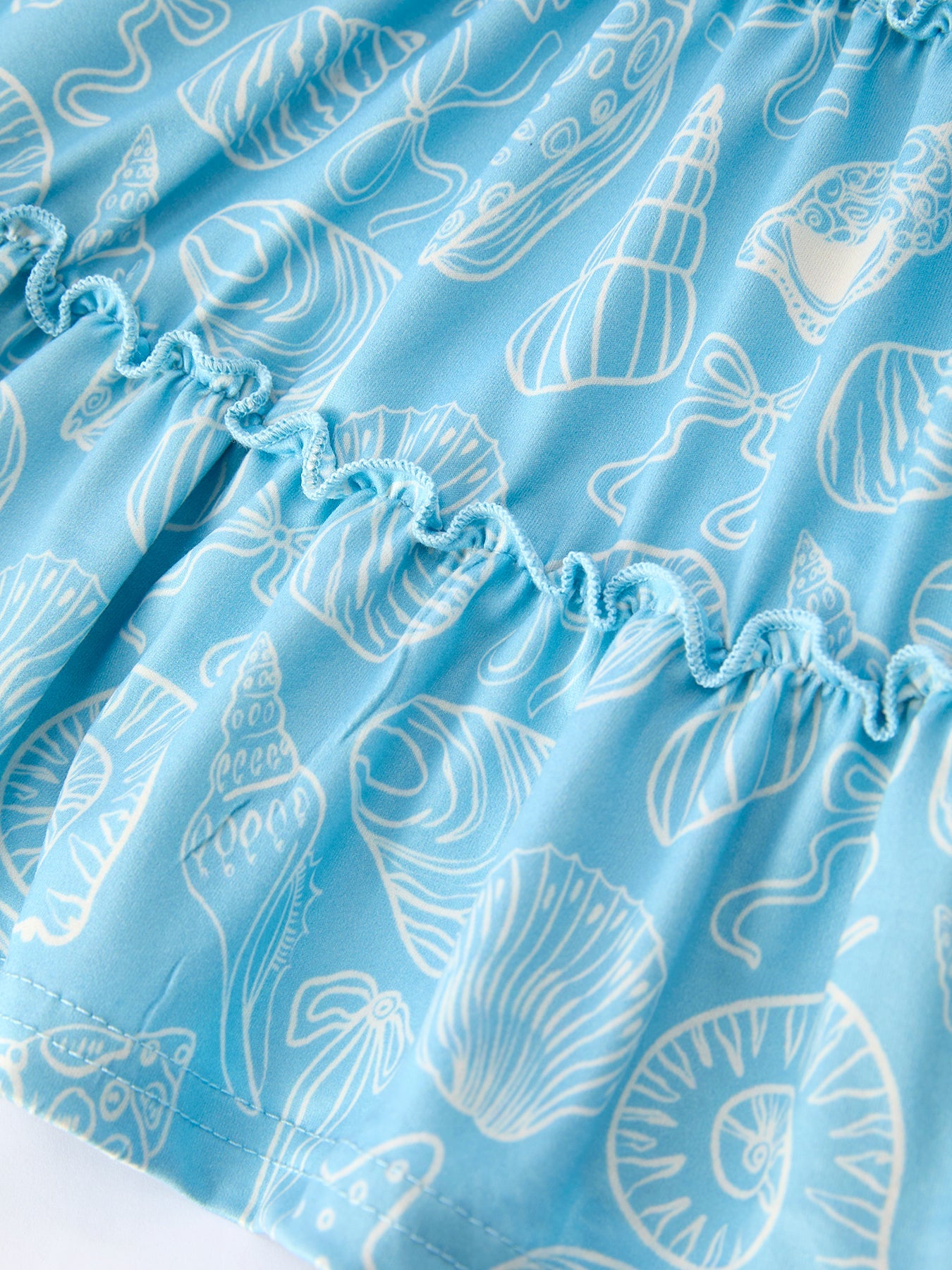 Spring Ocean  Girls Strap Dress by Rylee Faith Designs at Everetts Place