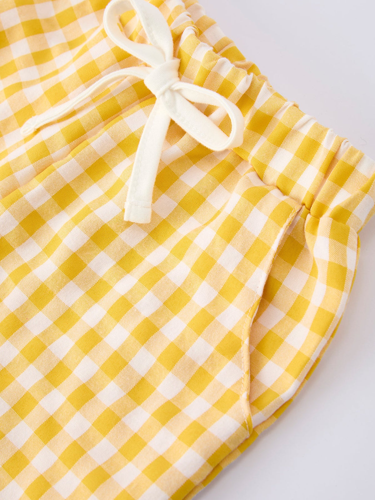 Back to School Crayon Smocked Boys Plaid Shorts Set by Rylee Faith Designs at Everetts Place