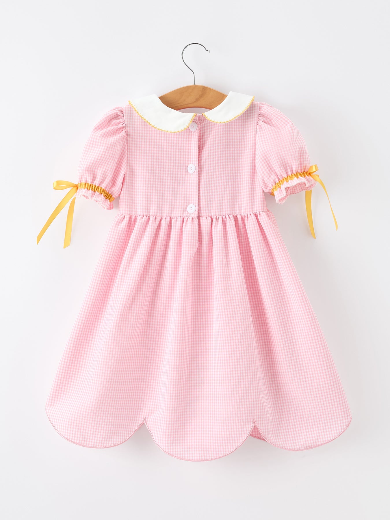 Girls Back To School Pencil Twirl Dress Bow Applique Smocked by Rylee Faith Designs at Everetts Place