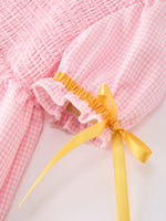 Girls Back To School Pencil Twirl Dress Bow Applique Smocked by Rylee Faith Designs at Everetts Place