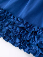 Girls Back To School Crayon Twirl Dress Ruffle Applique by Rylee Faith Designs at Everetts Place