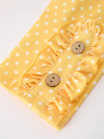 Rylee Faith Designs girls back to school rainbow school bus ruffle dress leggings set.
