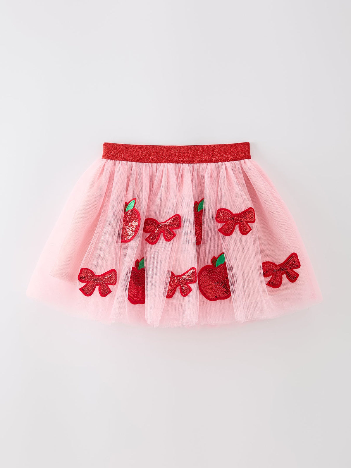 Back To School Apple Bow Girls Skirt Tulle Sequin Applique - Pink, Tutu, Baby & Toddler Clothing, Dress, Arthropod | Everetts Place