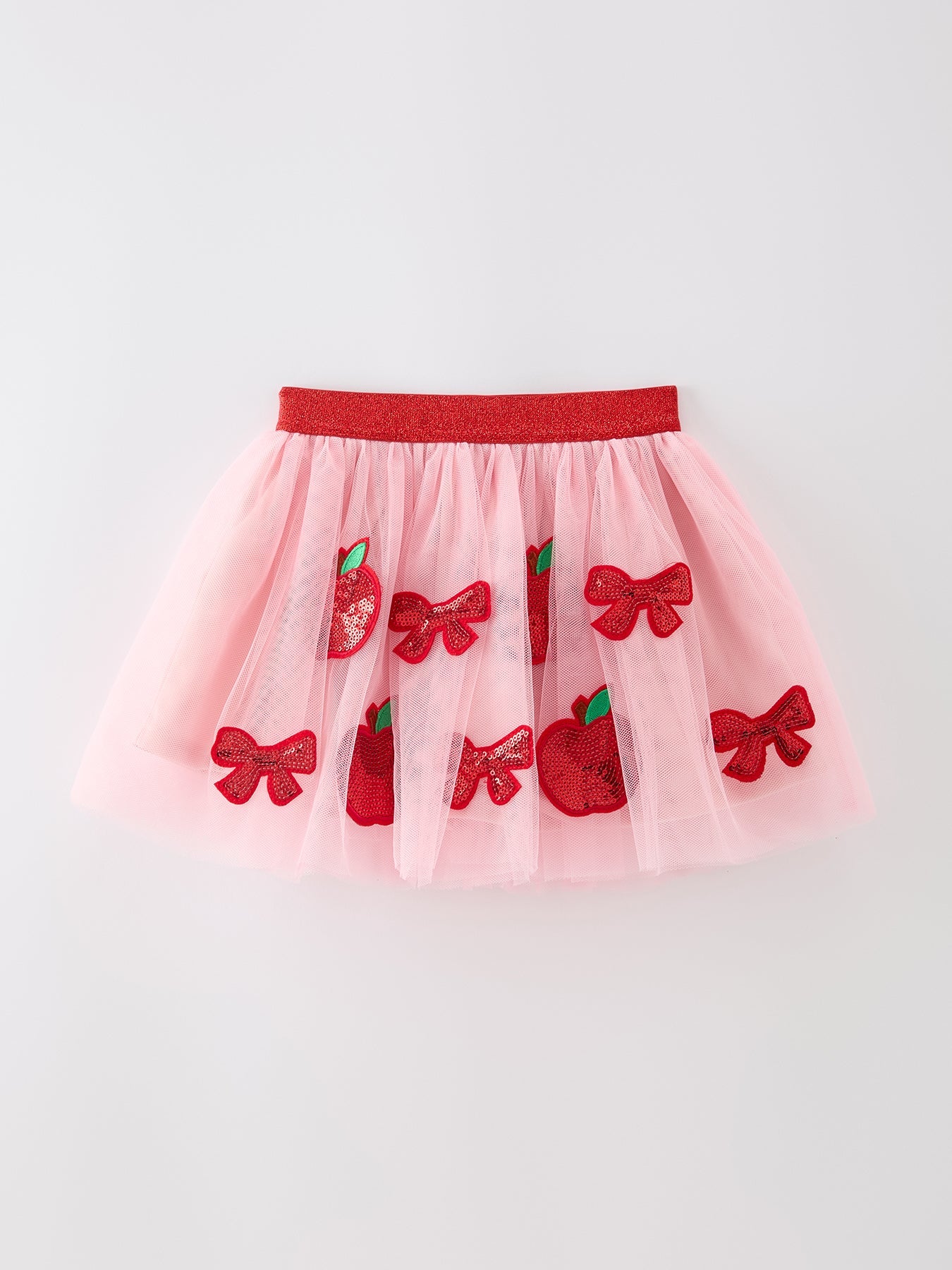 Back To School Apple Bow Girls Skirt Tulle Sequin Applique - Pink, Tutu, Baby & Toddler Clothing, Dress, Arthropod | Everetts Place