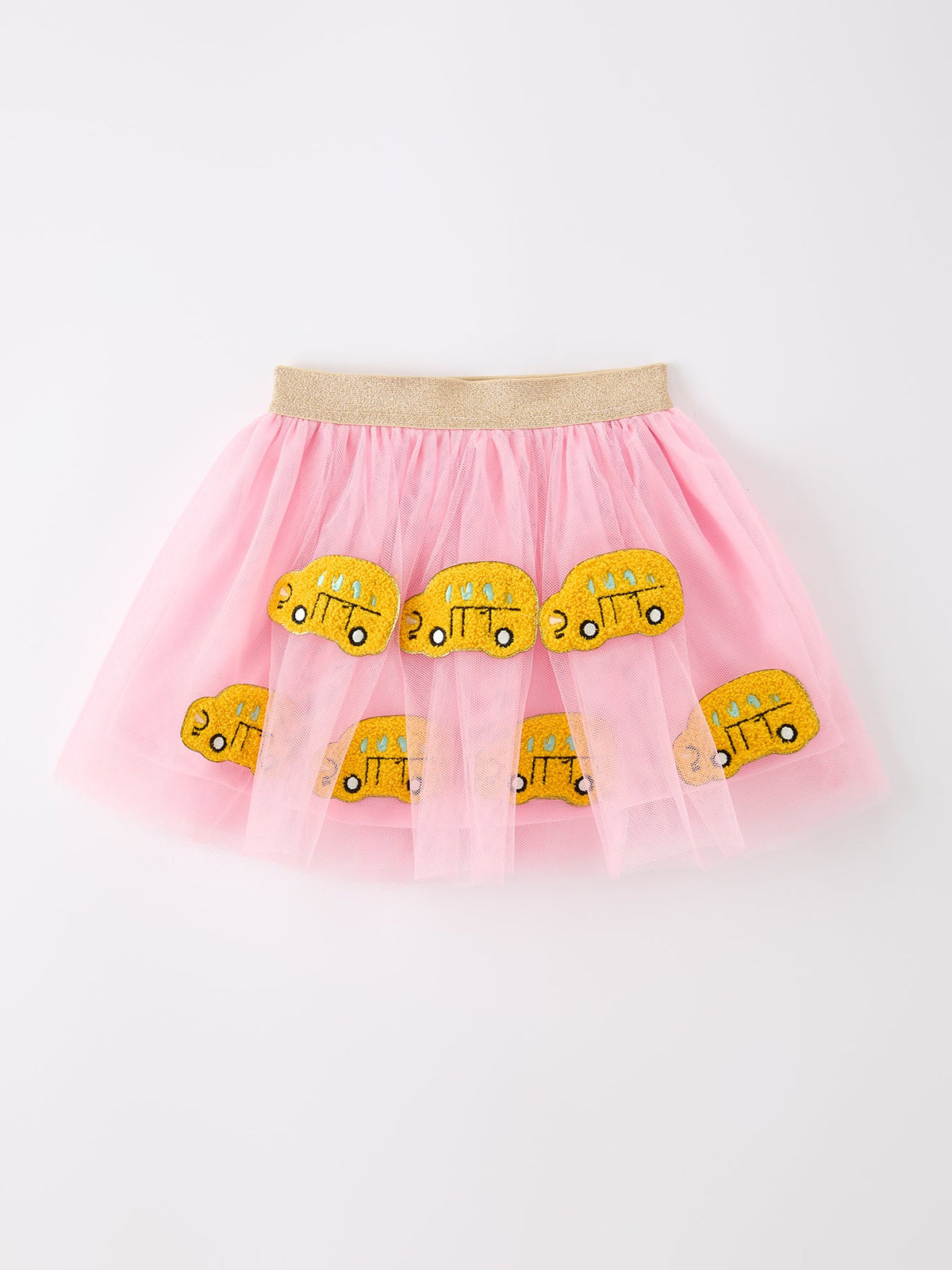 Back To School School Bus Girls Skirt Tulle Applique Skirt - Pink, Tutu, Baby & Toddler Clothing, Skort, A-line | Everetts Place