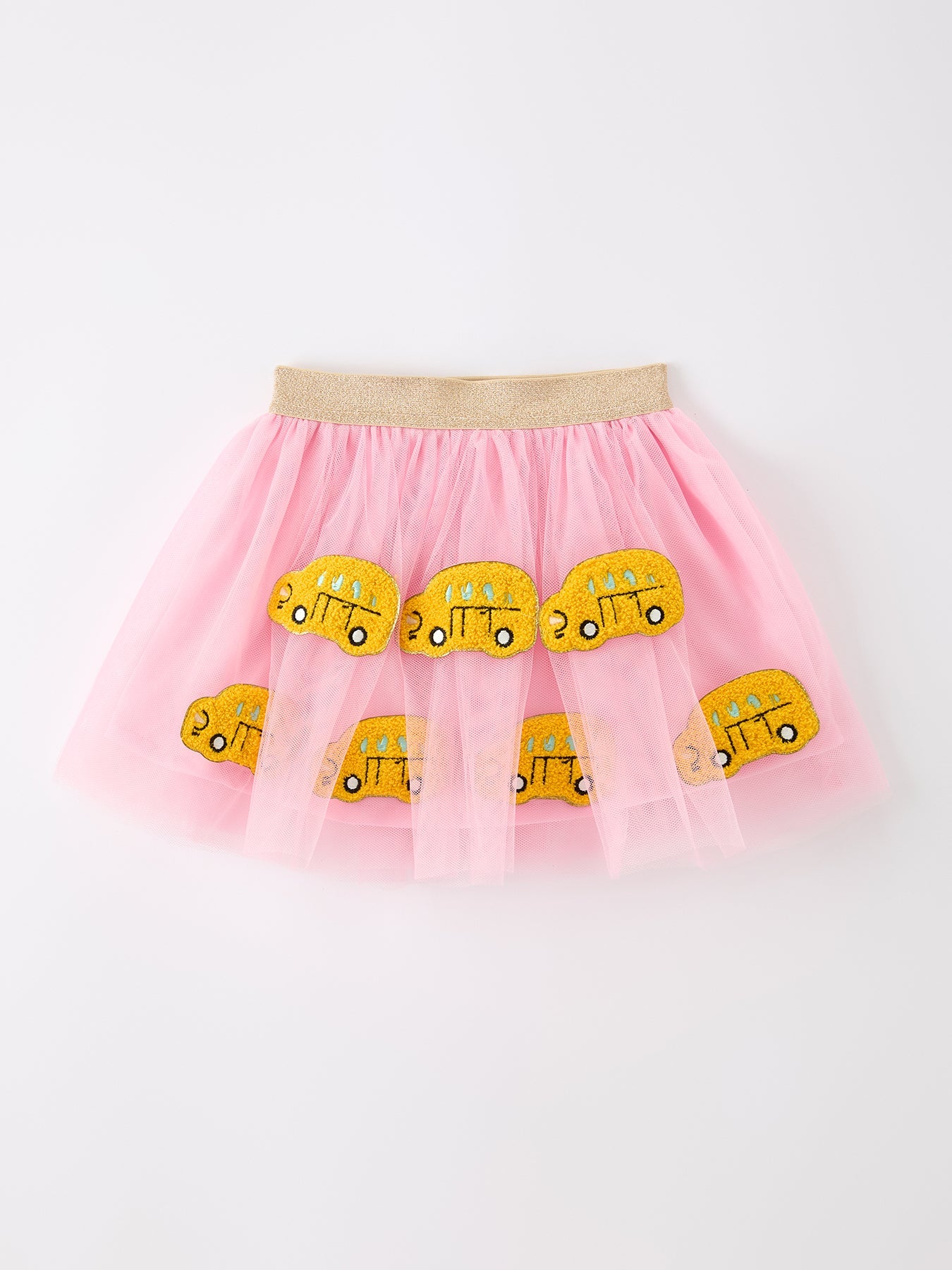 Back To School School Bus Girls Skirt Tulle Applique Skirt - Pink, Tutu, Baby & Toddler Clothing, Skort, A-line | Everetts Place