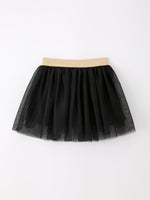 Rylee Faith Designs girls' back to school crayon tulle applique skirt.
