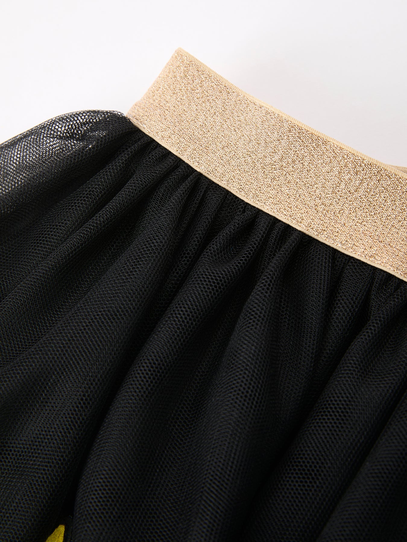 Girls back to school tulle skirt with colorful crayon appliques.