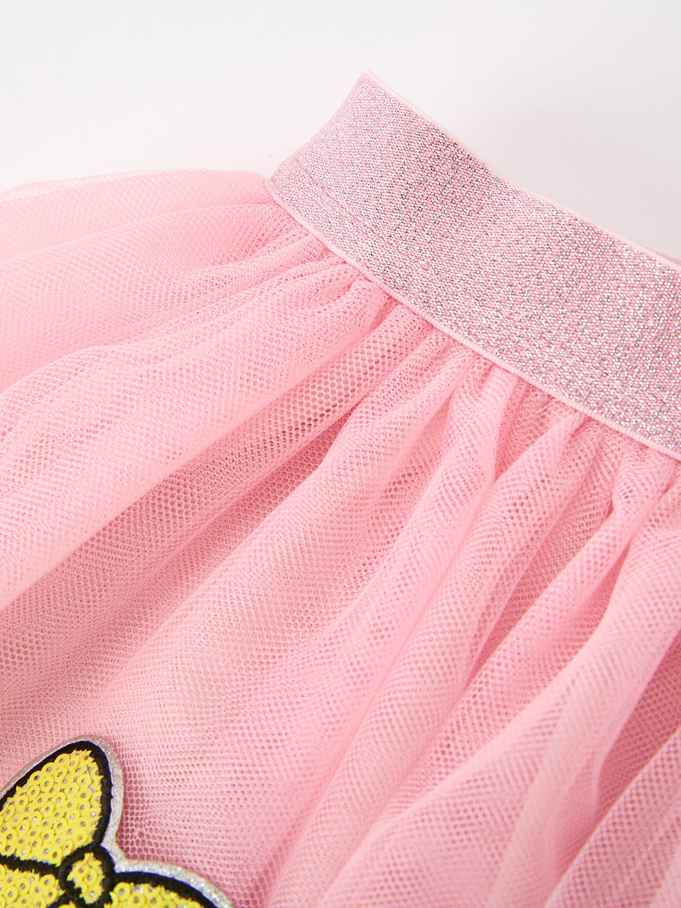 Rylee Faith Designs girls Back To School tulle skirt with pencil bow applique.