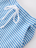 4th of July Flag Chenille Boys Set Blue Stripe Shorts by Rylee Faith Designs at Everetts Place