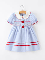 Back to School Apple Chenille Girls Dress Petals Collar - Collar, Pink, Baby & Toddler Clothing, One-piece garment, Day Dress | Everetts Place