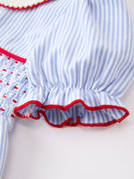 Back to School Apple Chenille Girls Dress Petals Collar by Rylee Faith Designs at Everetts Place