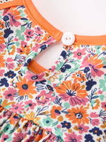 Polyester Spandex Girls Dress, Bow Petals Collar by Rylee Faith Designs