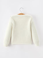 Winter Christmas Girls Pullover Sweater by Rylee Faith Designs