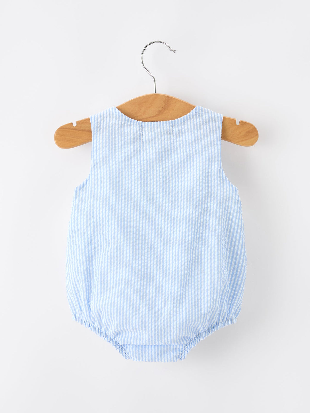 Summer Whale Embroidery Baby Boys Jonjon Stripe Romper by Rylee Faith Designs at Everetts Place