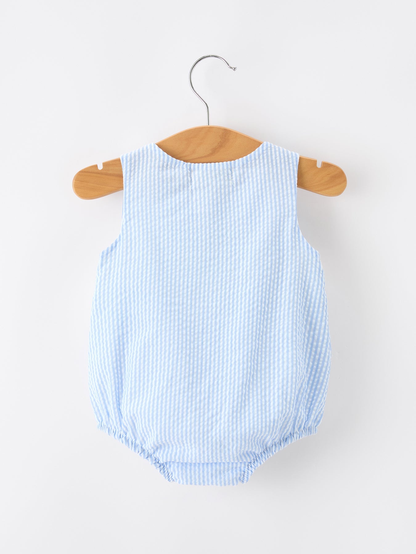 Summer Whale Embroidery Baby Boys Jonjon Stripe Romper by Rylee Faith Designs at Everetts Place