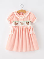 Western Horse Embroidery Girls Dress Lace Petals Collar Puff Sleeve by Rylee Faith Designs at Everetts Place