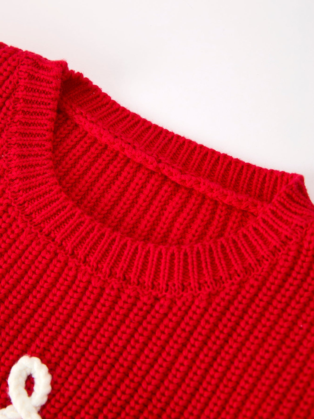 Red Christmas Girls “merry” Pullover Sweater by Rylee Faith Designs