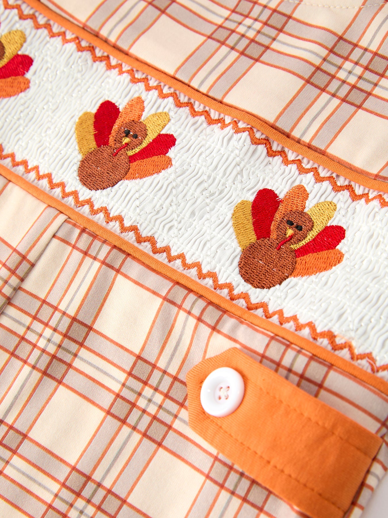 Baby JonJon, Thanksgiving Turkey Plaid by Rylee Faith Designs