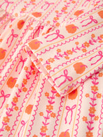 Polyester Spandex Dress, Long Sleeve, Pumpkin Bow Pocket by Rylee Faith Designs