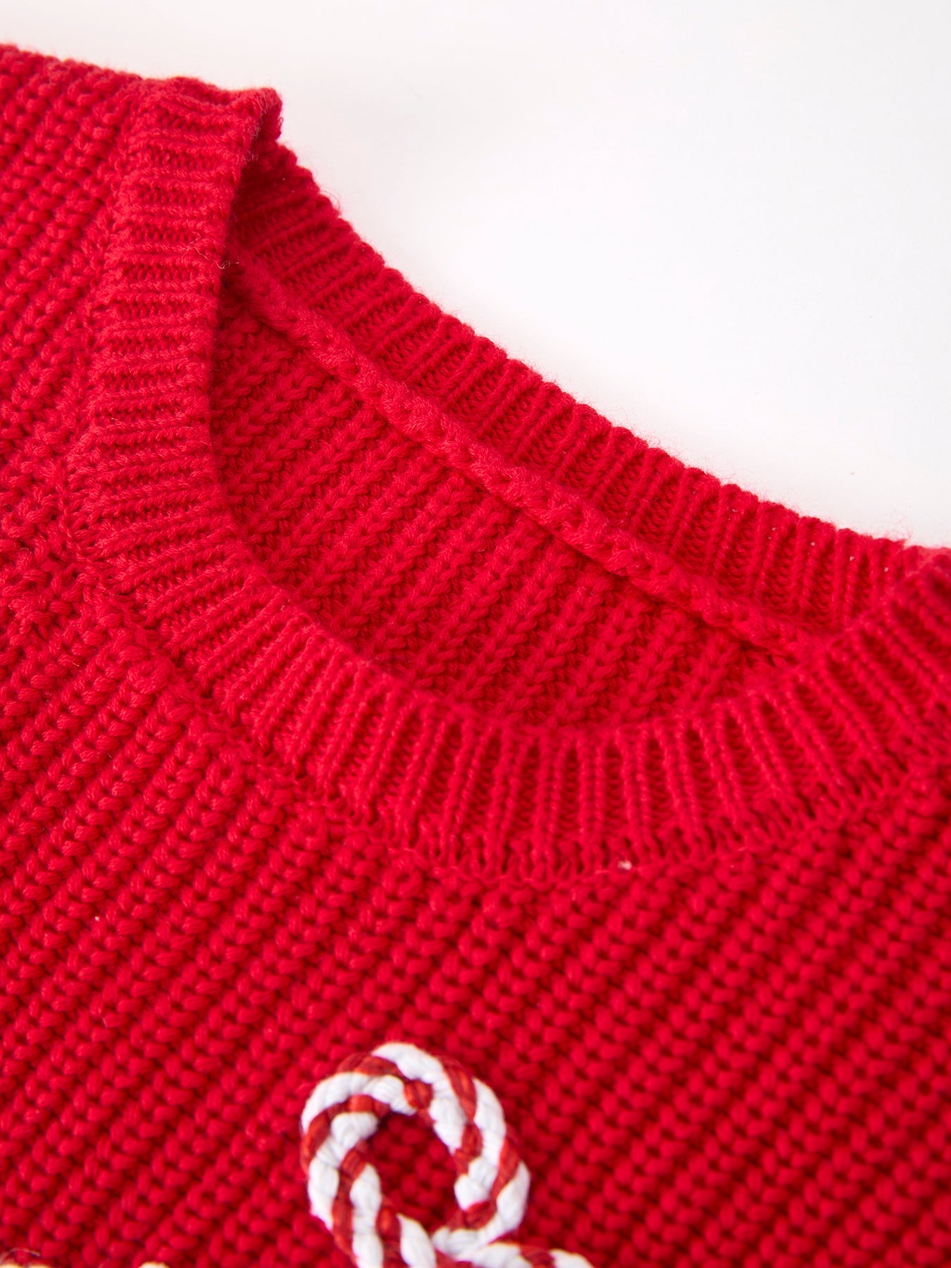 Christmas Candy Cane Merry Knit Baby Romper by Rylee Faith Designs