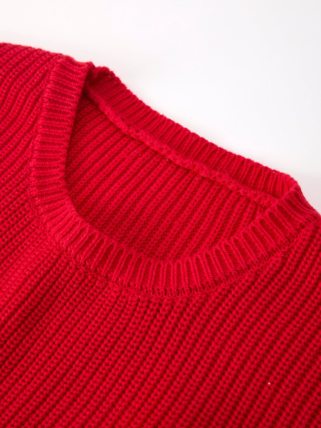 Mom and Me Winter Christmas Red "merry" Pullover Sweater by Rylee Faith Designs