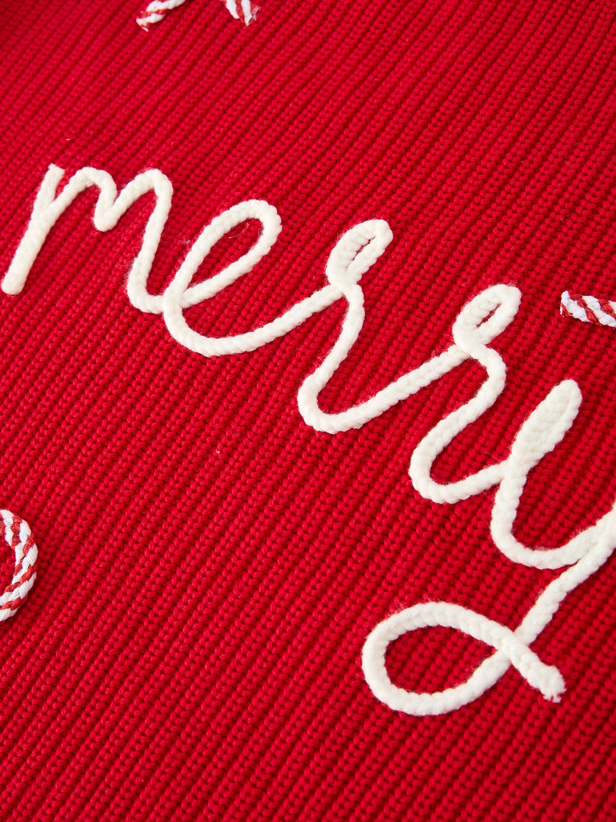 Mom and Me Winter Christmas Red "merry" Pullover Sweater by Rylee Faith Designs