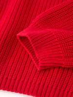 Mom and Me Winter Christmas Red "merry" Pullover Sweater by Rylee Faith Designs