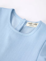 Back to School Pencil Applique Girl Dress Scallop Hem by Rylee Faith Designs at Everetts Place