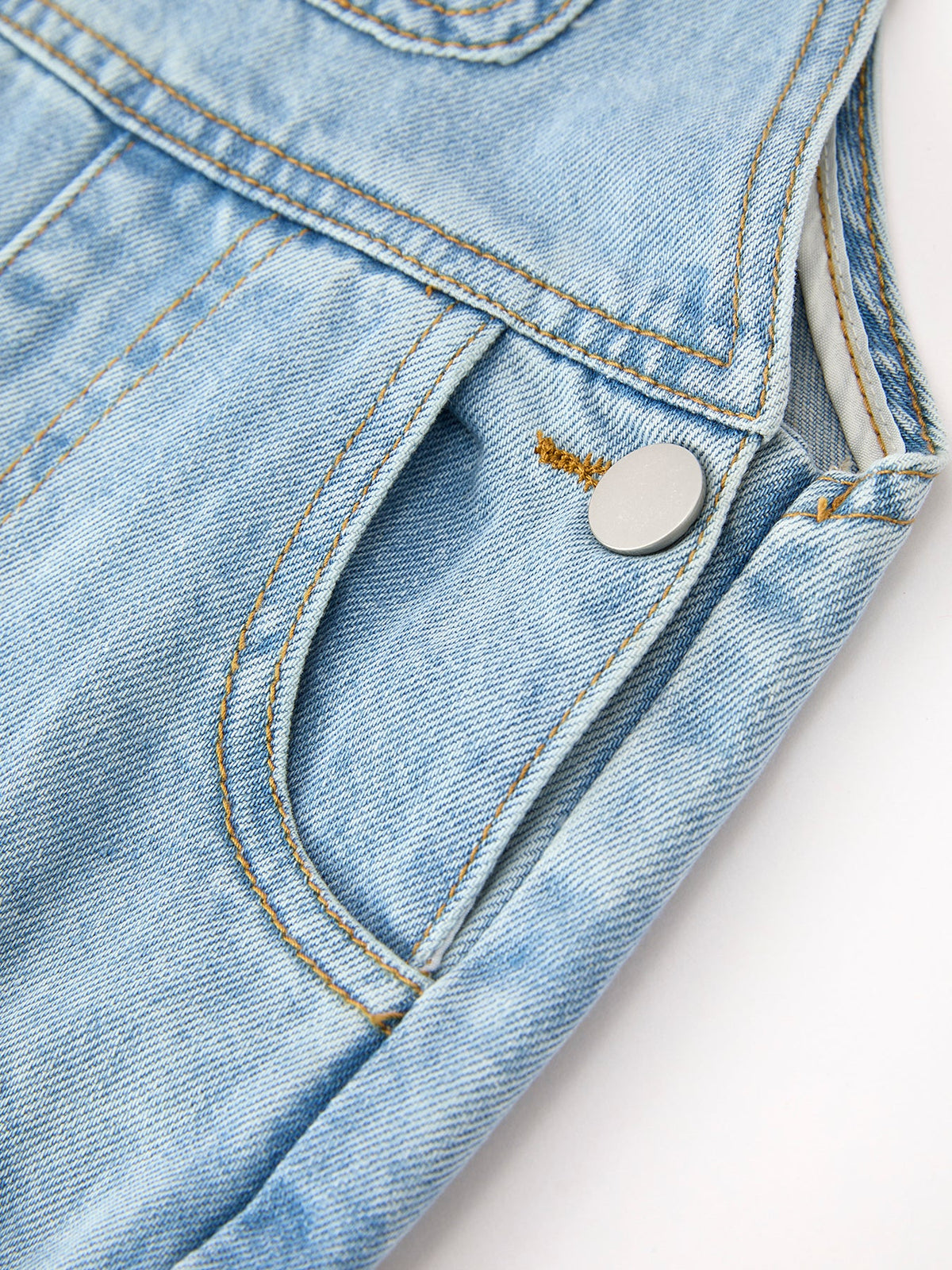 Bow Denim Girl Overalls Wide Leg Jumpsuit by Rylee Faith Designs