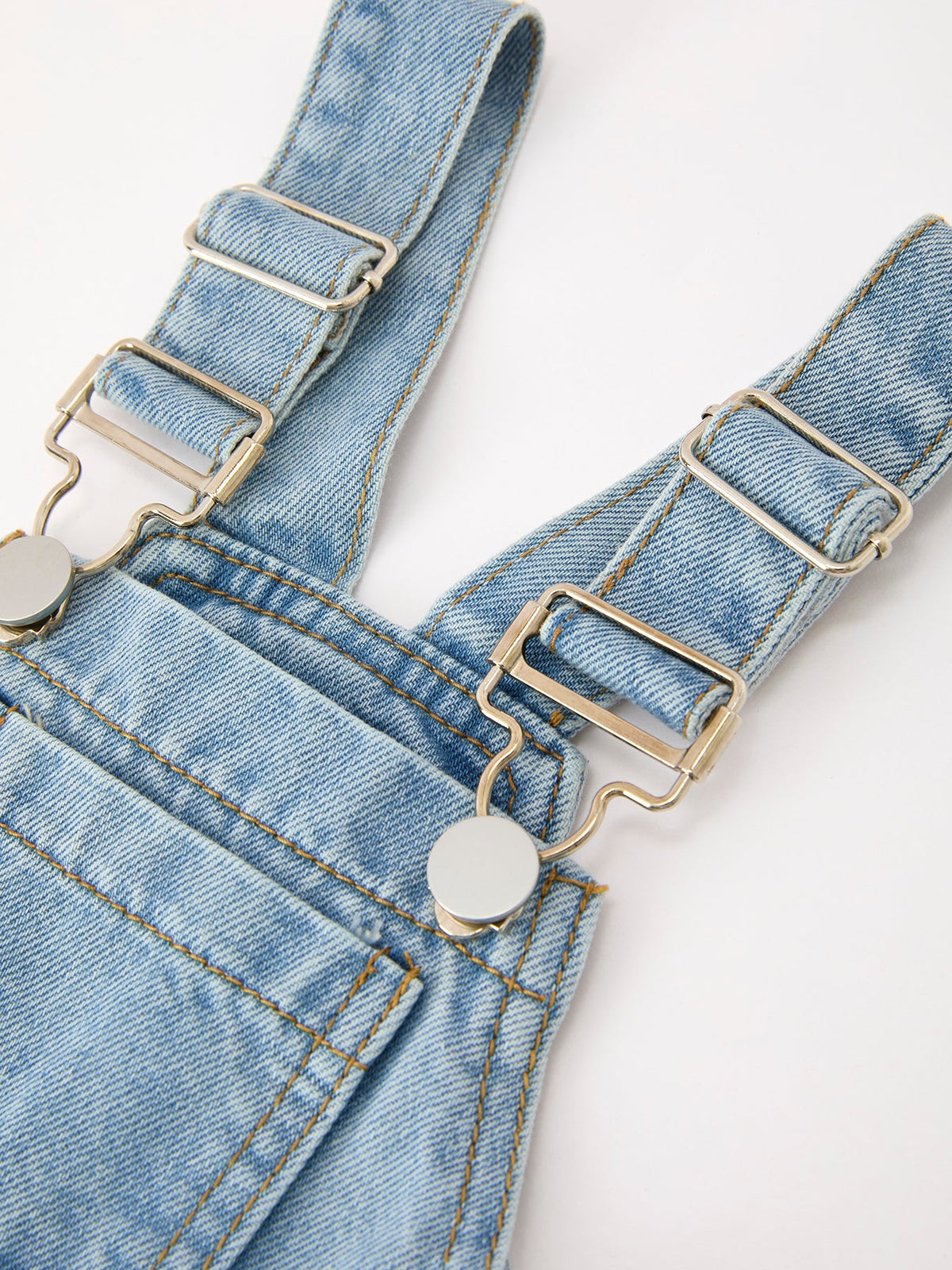 Bow Denim Girl Overalls Wide Leg Jumpsuit by Rylee Faith Designs
