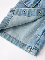 Bow Denim Girl Overalls Wide Leg Jumpsuit by Rylee Faith Designs