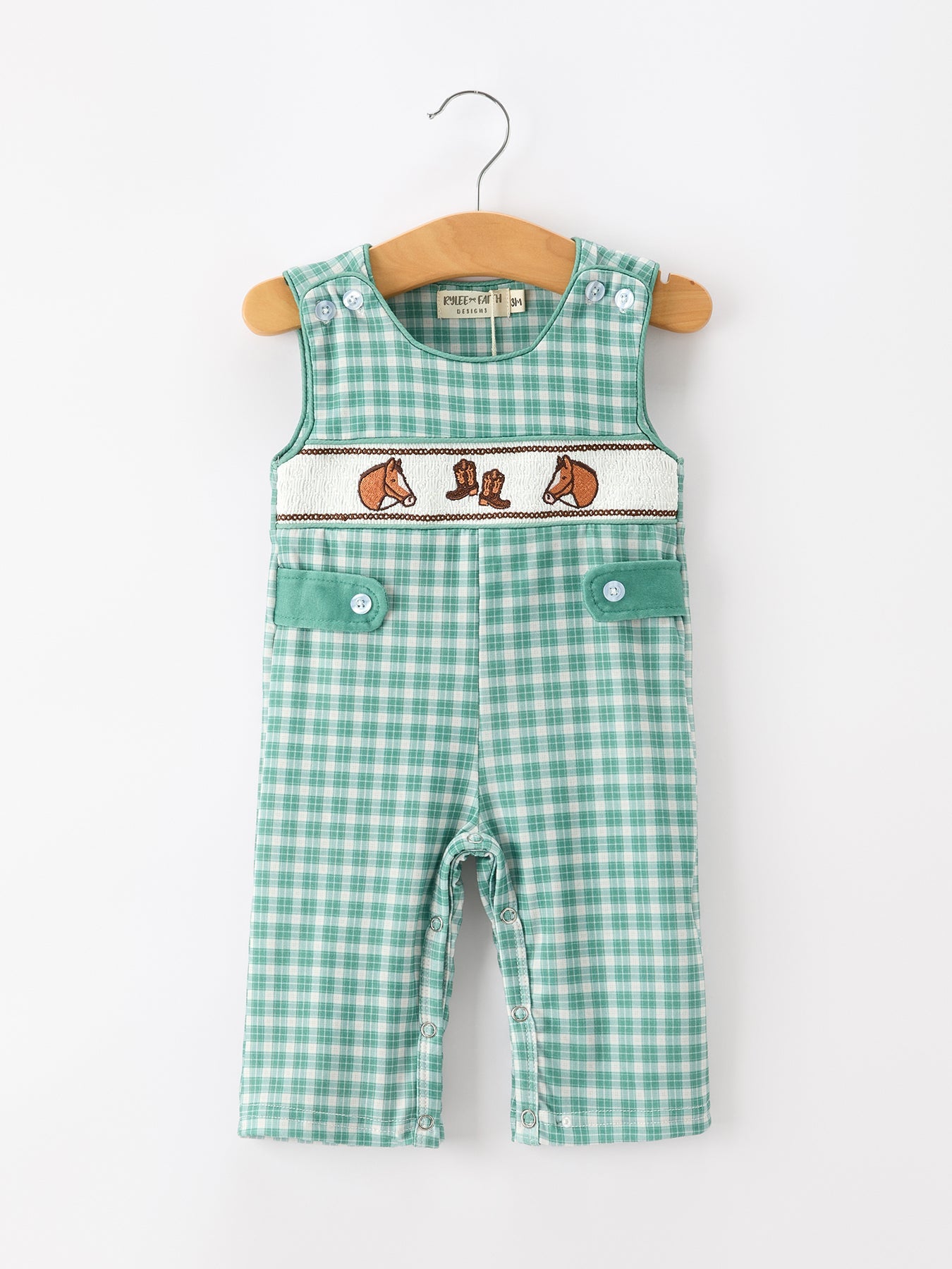 Western Plaid Horse Boy JonJon by Rylee Faith Designs at Everetts Place