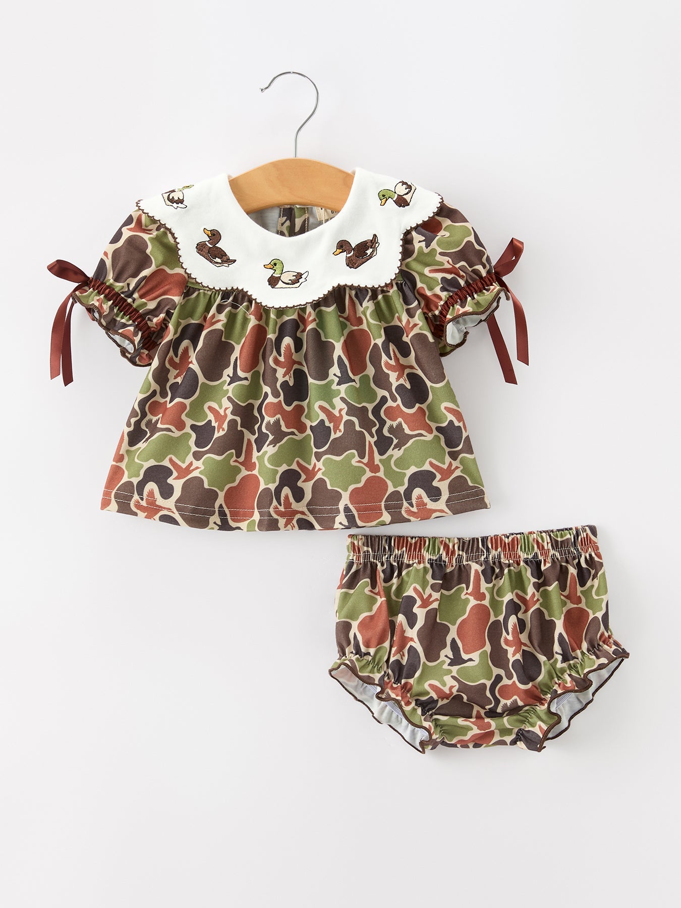 Duck Camo Girl Bloomer Set by Rylee Faith Designs at Everetts Place
