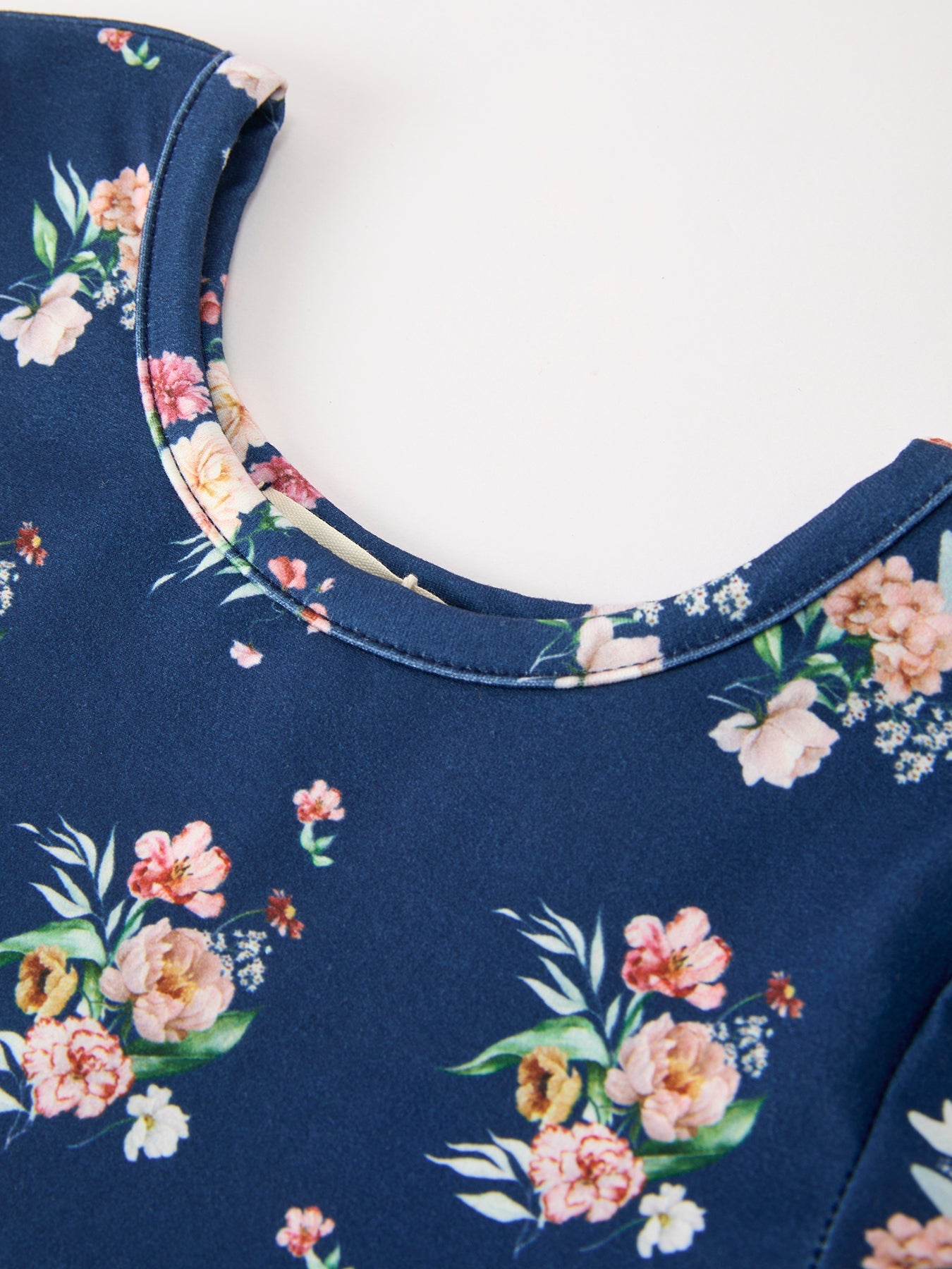 Fall Floral Girls Long Sleeve Dress
