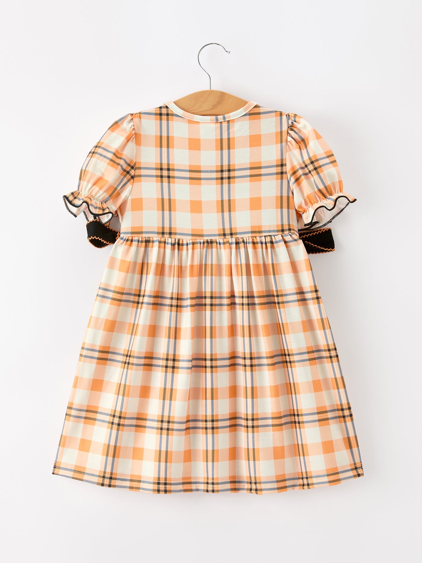 Plaid Smocked Girls Dress