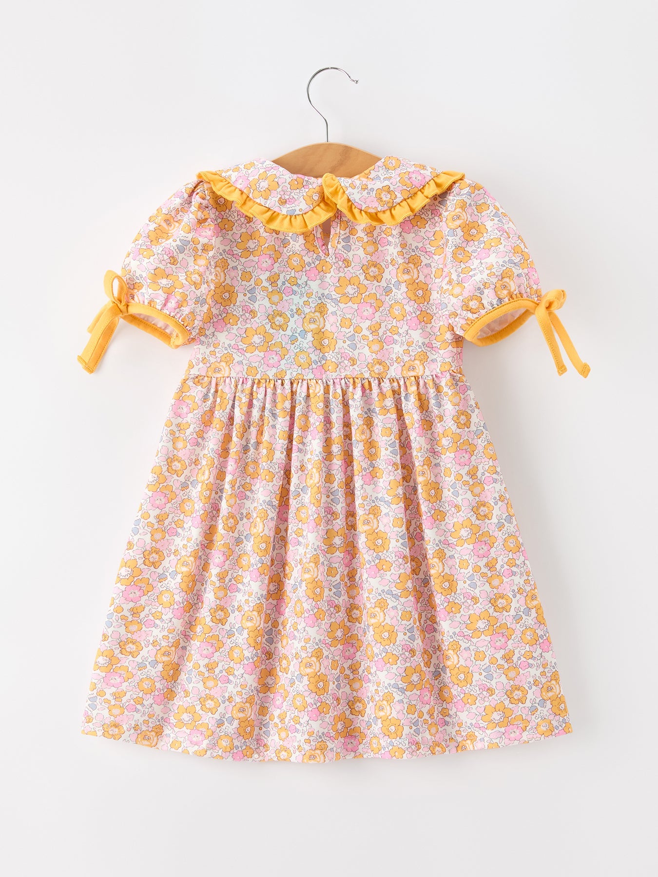 Girls Dress, Halloween Pumpkin Floral