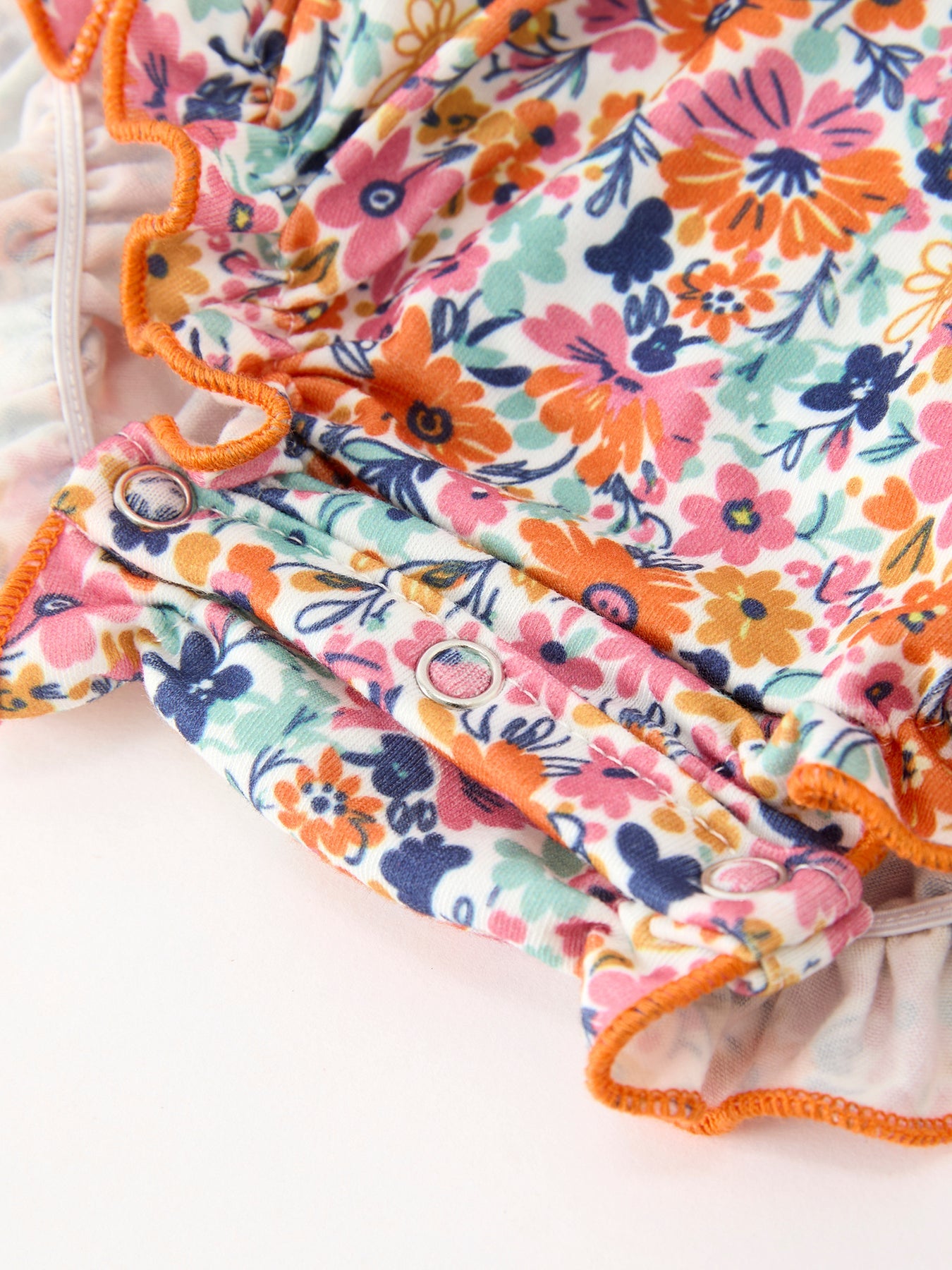 Fall Floral Smocked Bubble Romper by Rylee Faith Designs