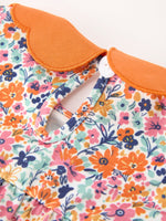 Fall Floral Smocked Bubble Romper by Rylee Faith Designs