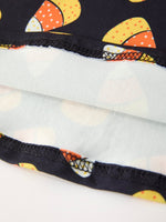 Halloween Candy Corn Girls Long Sleeve Twirl Dress by Rylee Faith Designs