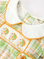Thanksgiving Turkey Smocked Baby Boy JonJon by Rylee Faith Designs
