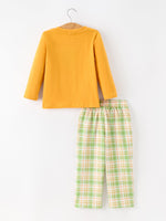 Thanksgiving Turkey Smocked Boys Pant Set by Rylee Faith Designs