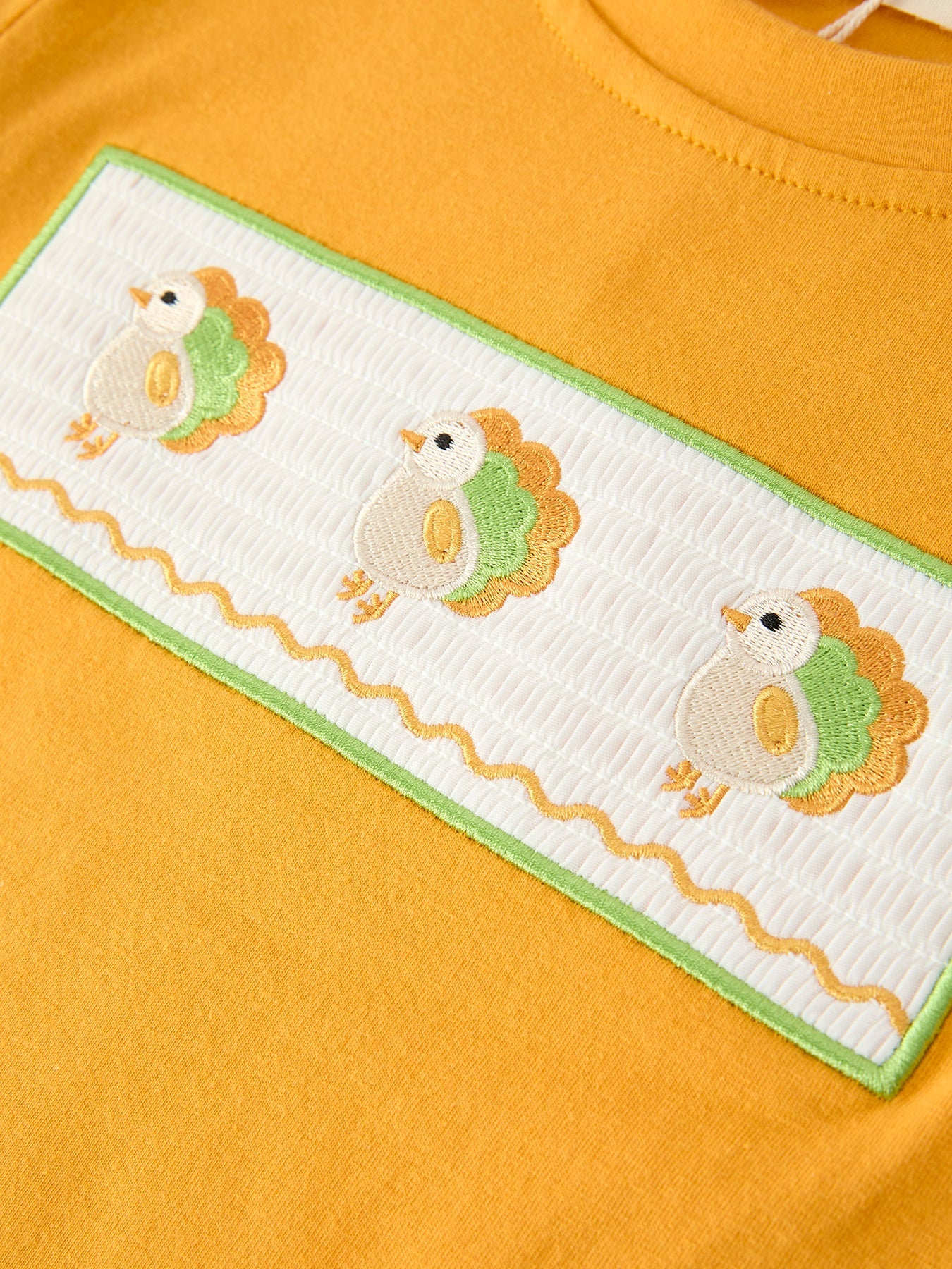 Thanksgiving Turkey Smocked Boys Pant Set by Rylee Faith Designs