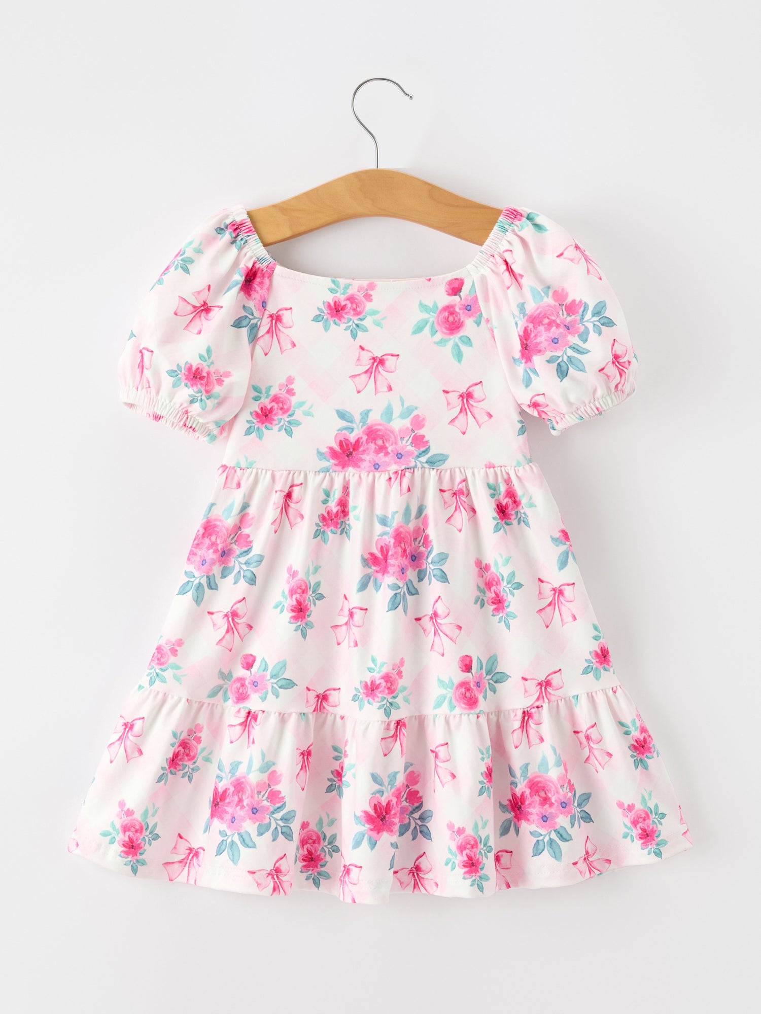 Puff Sleeve Girls Dress
